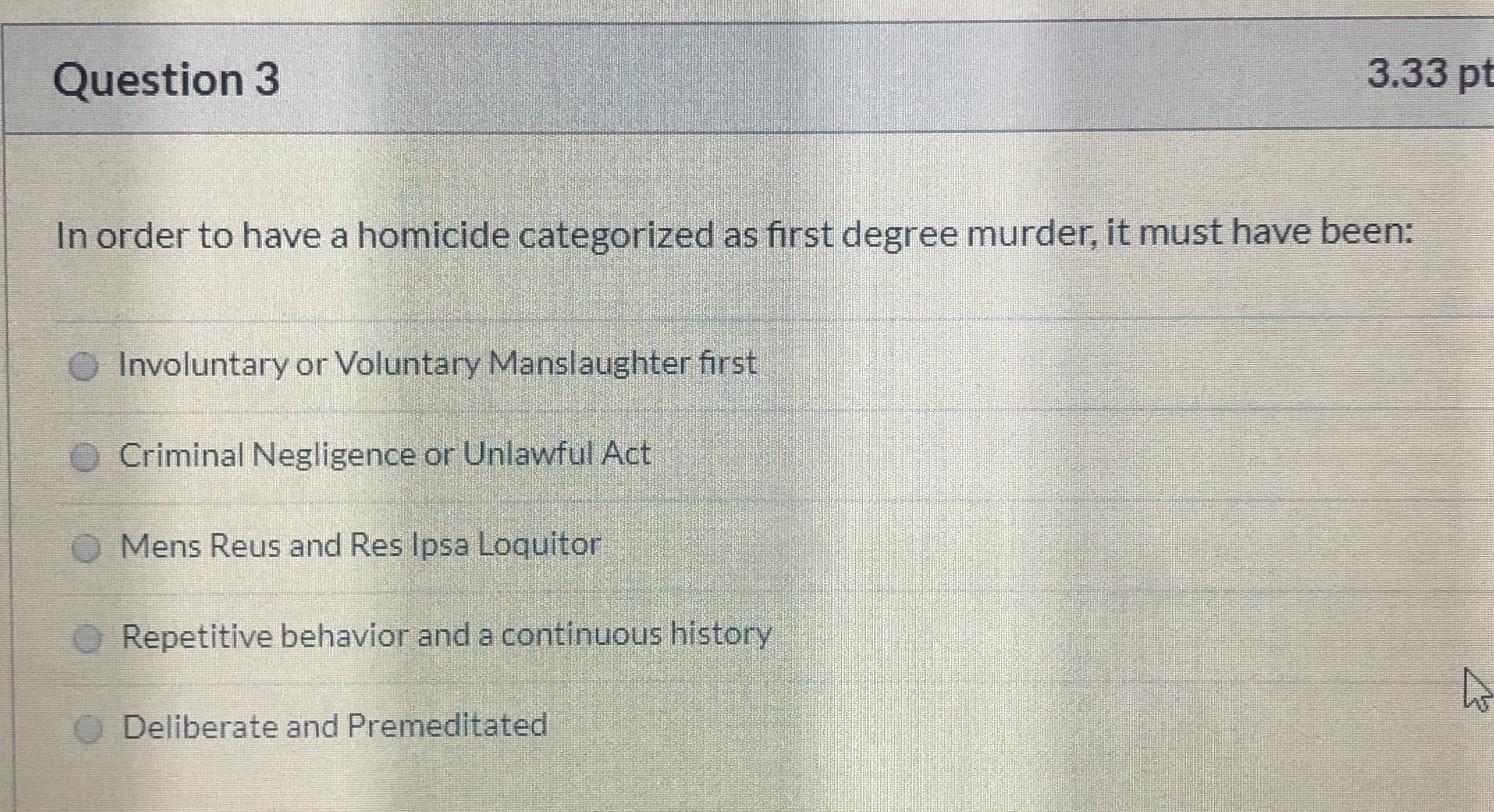 of the evidence, more likely than not." Criminal is "Substantively Yes," and