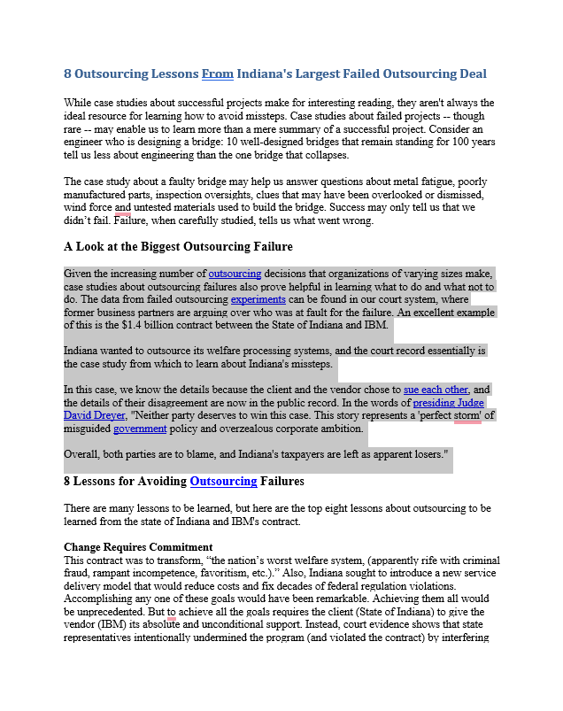 ideal resource for learning how to avoid missteps. Case studies about failed