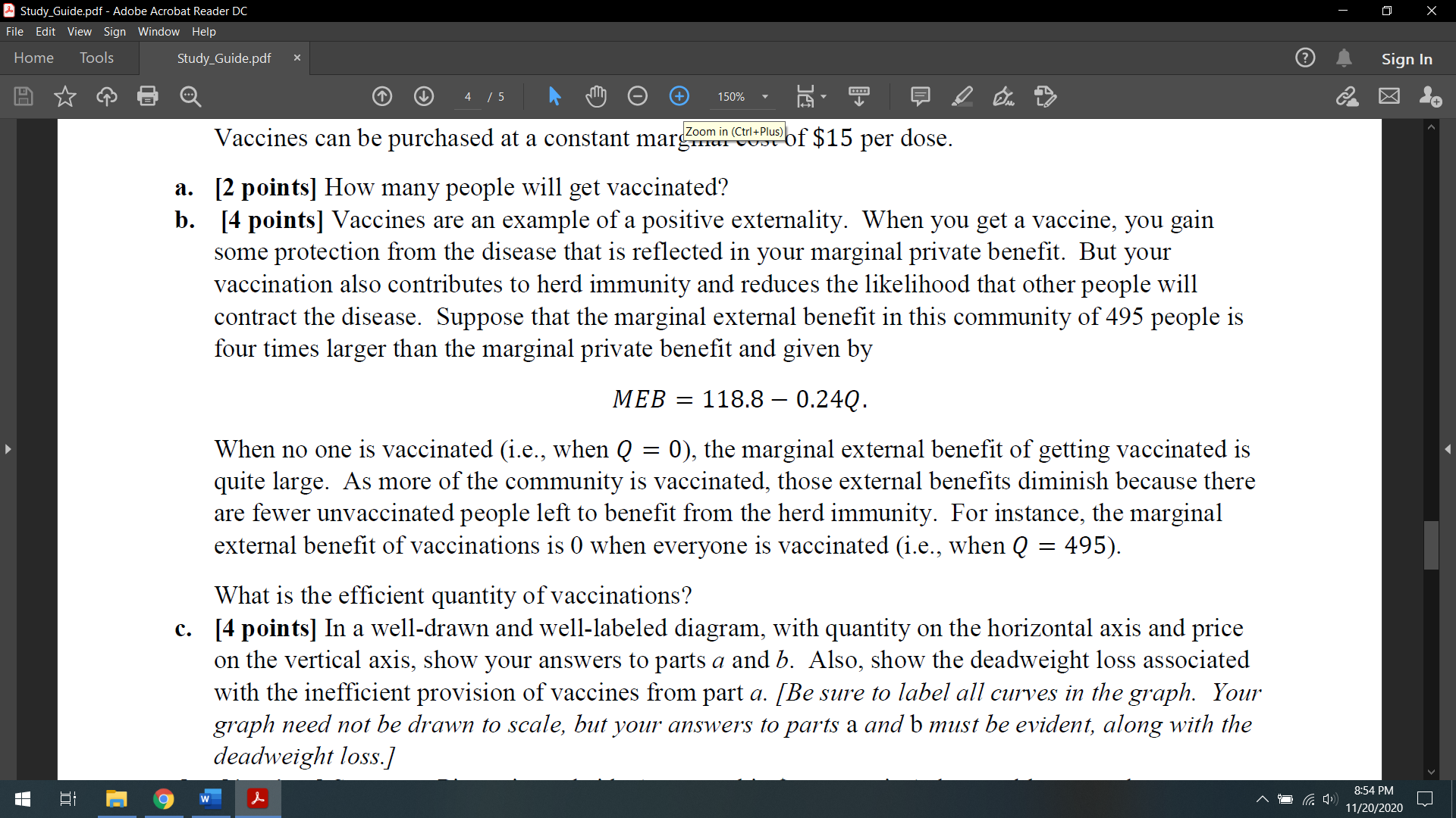 + 170% 7. [20 points total] Suppose that there are 495 people