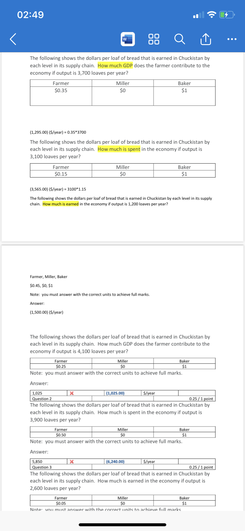 Could anyone help me those questions? I need Explanation please. 02:49 W
