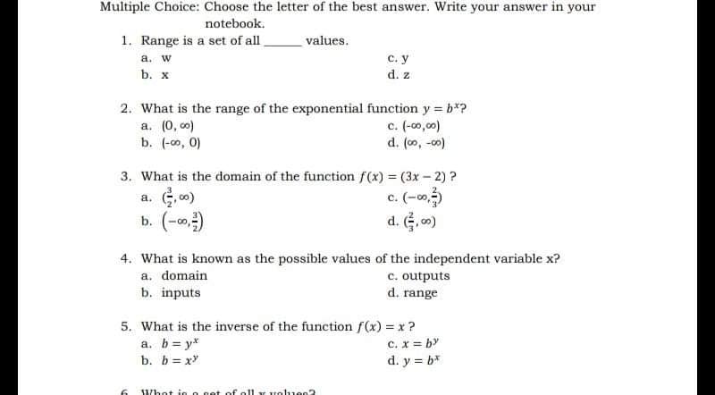 Help me please with complete solution, thank you. Multiple Choice: Choose the