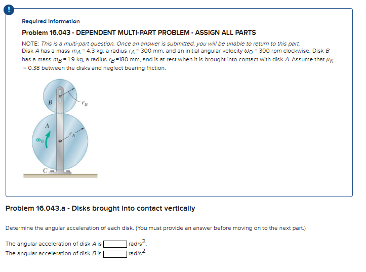 PARTS NOTE: This is a multi-part question. Once an answer is submitted,