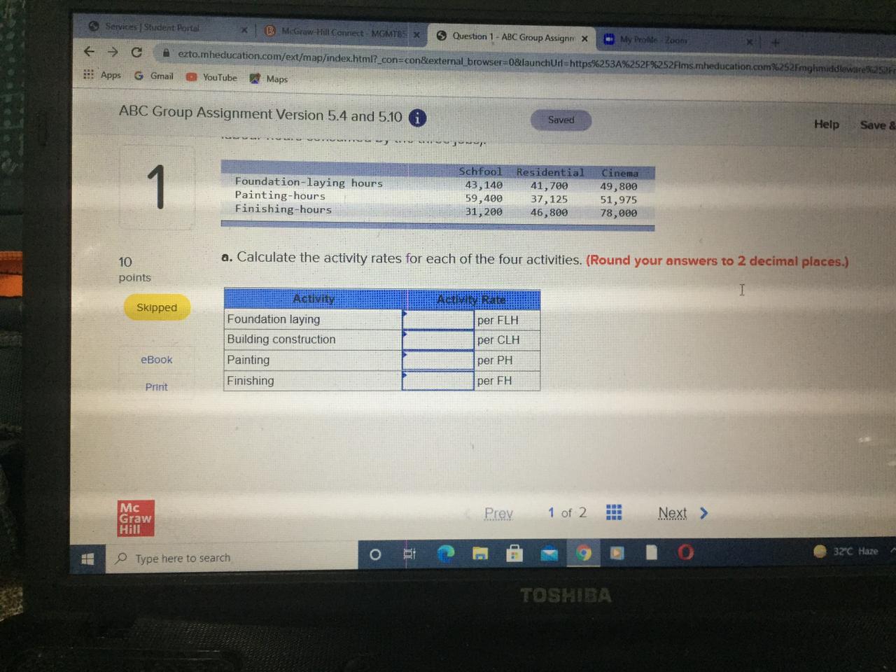 Maps ABC Group Assignment Version 5.4 and 5.10 i Saved Help Save