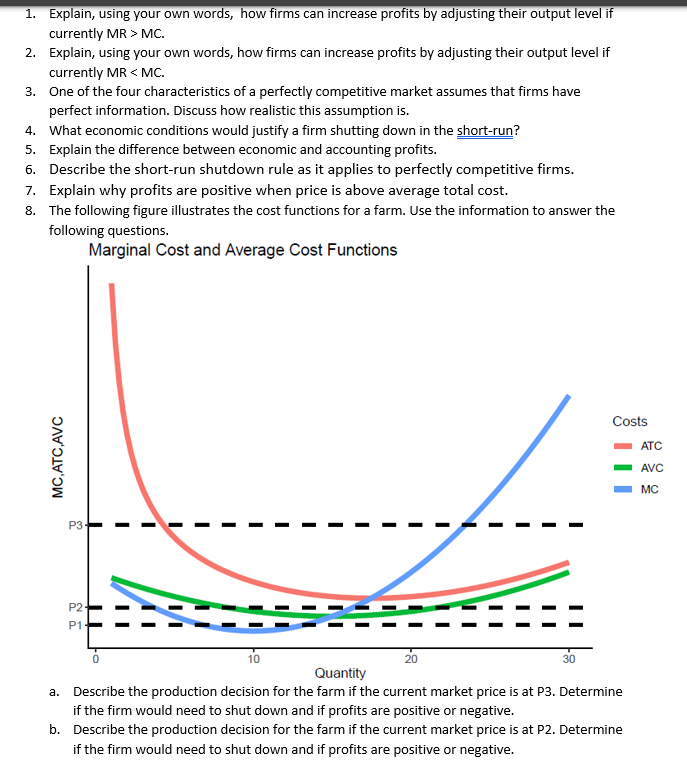 using your own words, how firms can increase prots by adjusting their