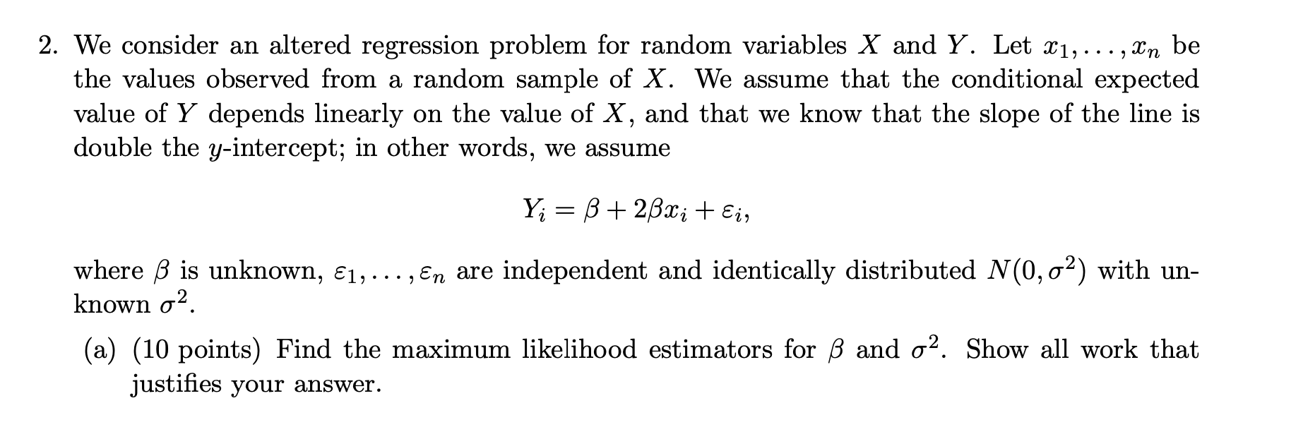 random variables X and Y. Let 3:1, . . . , mn