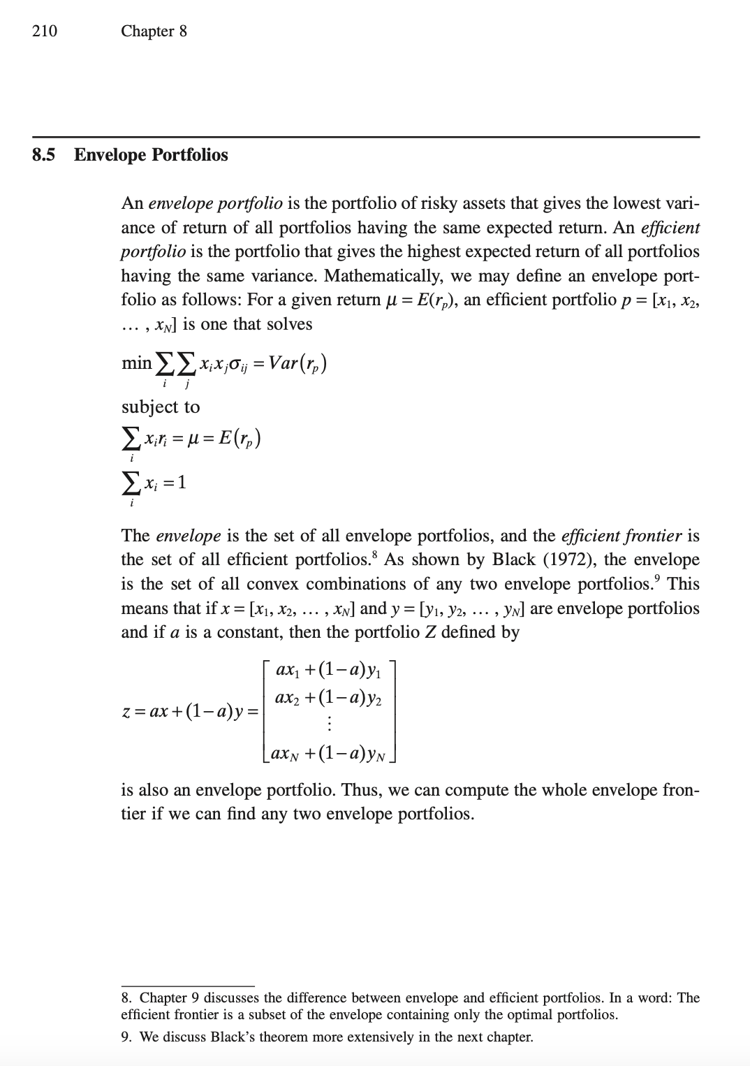 Mean, E(x) 9. 10% Mean, E(ry) 12.00%