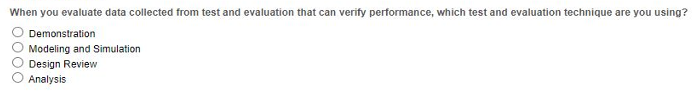 When you evaluate data collected from test and evaluation that can