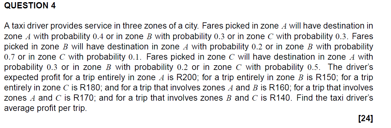 Probability and Stochastic ProcessesMARKOV CHAIN The transition probability matrix of this