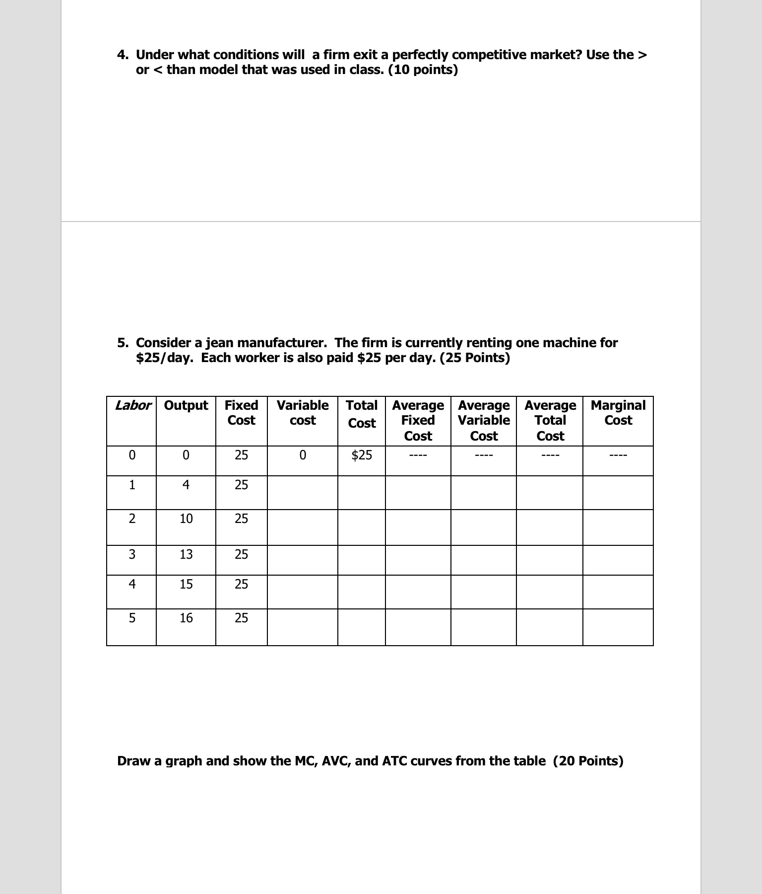 to read. No cursive. BUSN 202-04 Exercise #6 Name: 1. What are