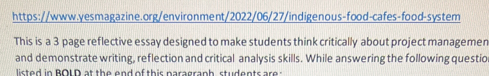 1. What community needs are being addressed in the project discussed in