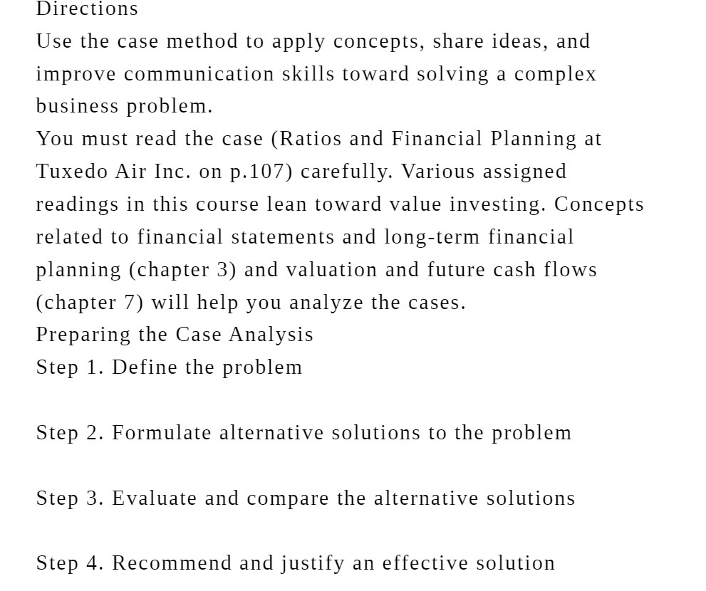 improve communication skills toward solving a complex business problem. You must read