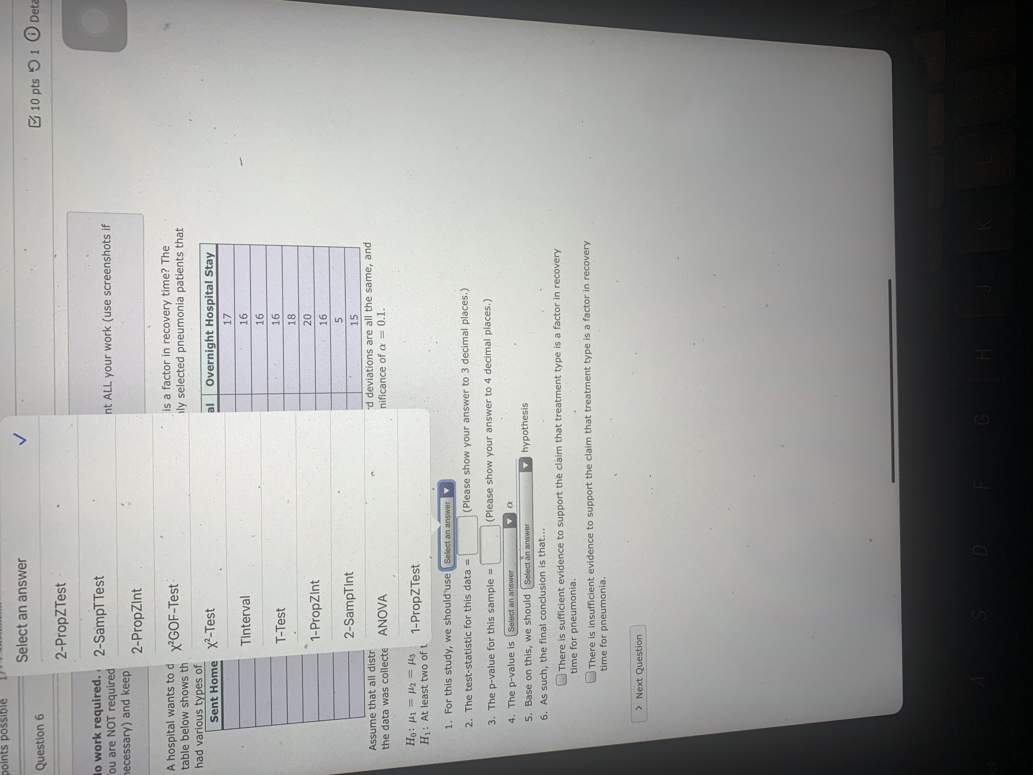 Pls heppppppp points possible Select an answer Question 6 10 pts 5