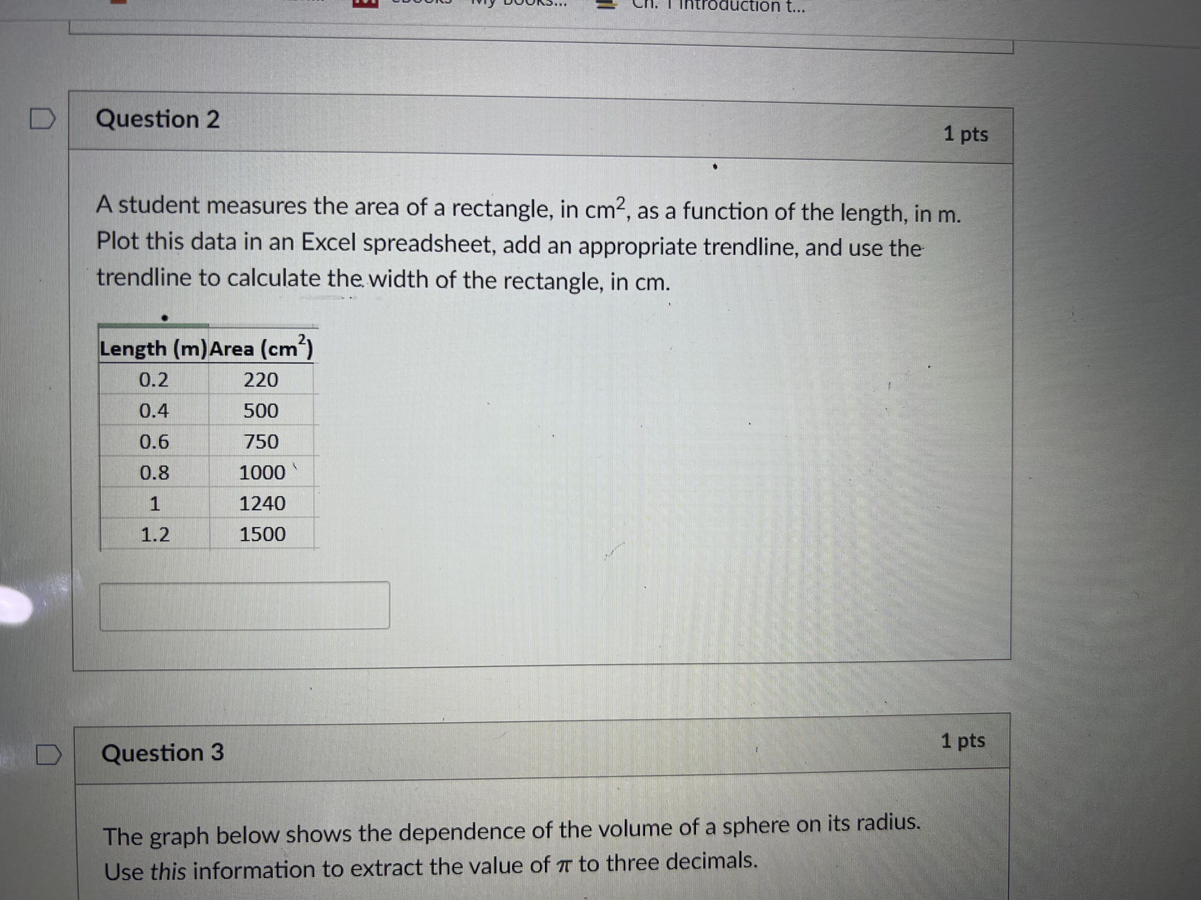 of the volume of a sphere on its radius. Use this information