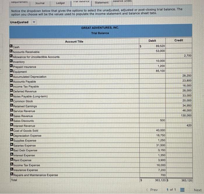 costs to be $7,000. 1. Record each of the transactions listed above