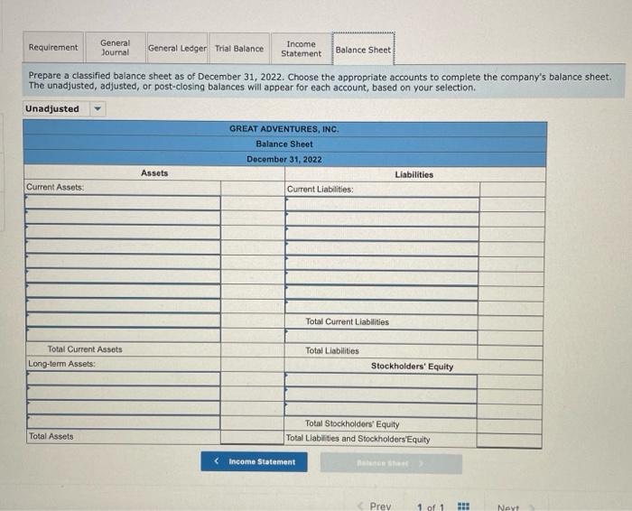 Balance' tabs to see the effect of the transactions on the account