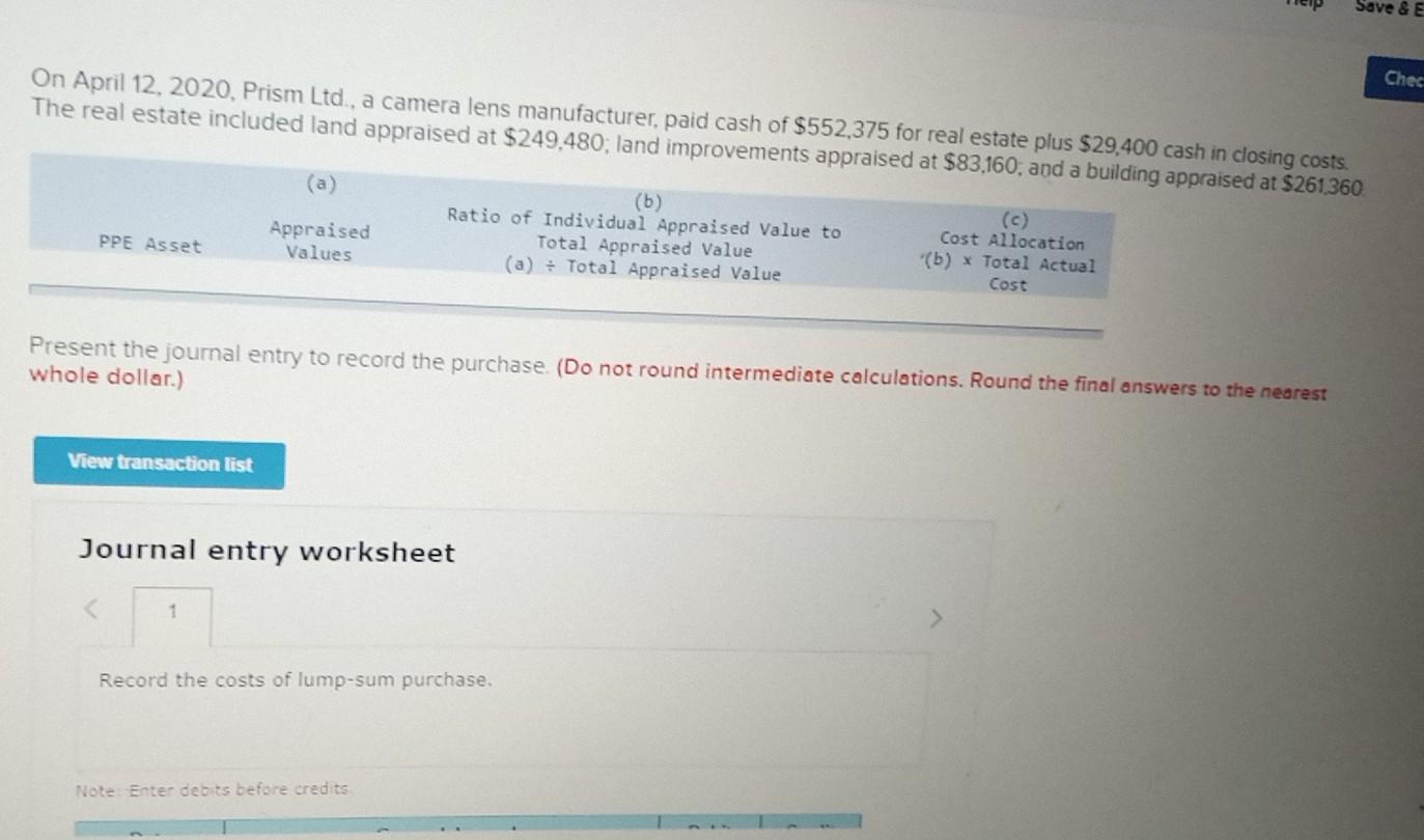 cash of $552 , 375 for real estate plus $29 , 400