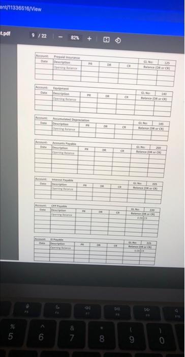 are not using special journals and subsidiary ledgers, we have provided the