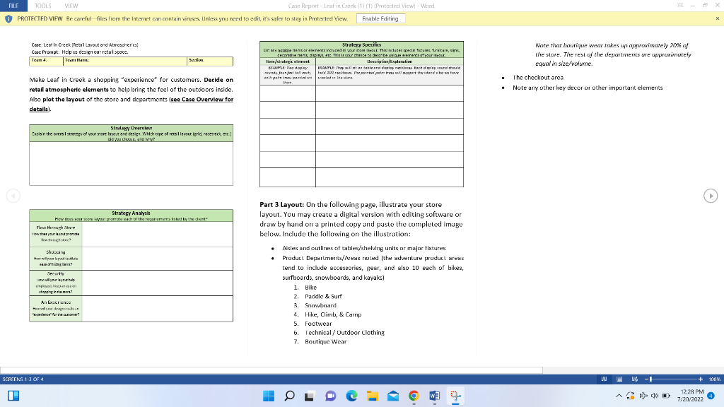  Make Leaf in Creek a shopping "experience" for customers. Decide on