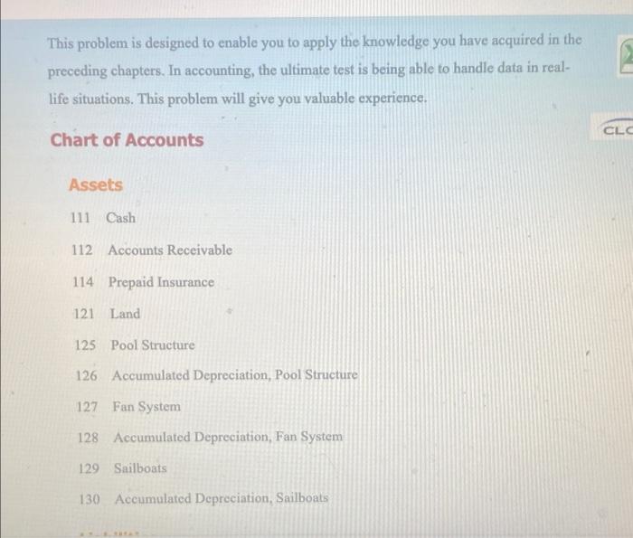 This problem is designed to enable you to apply the knowledge