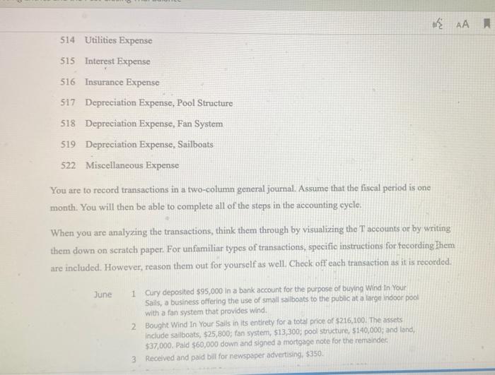 Cury, Drawing 313 Income Summary Revenue 411 Income from Services 412 Concessions