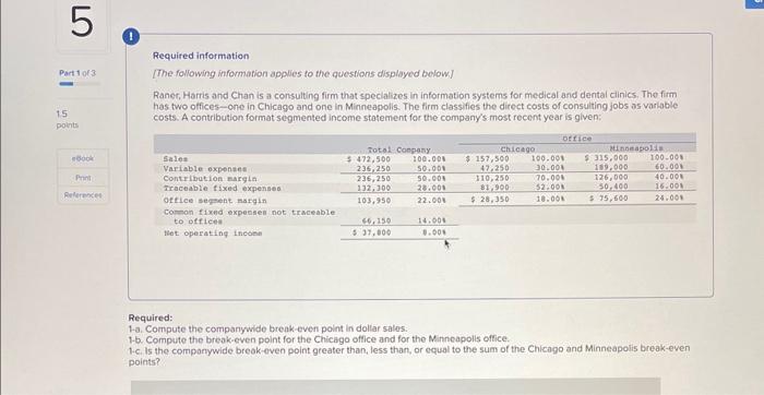 consulting jobs os variable costs. A contribution format segmented income statement for