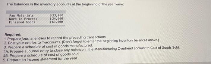 o fields. The company uses a job-order costing system that apples manufacturing
