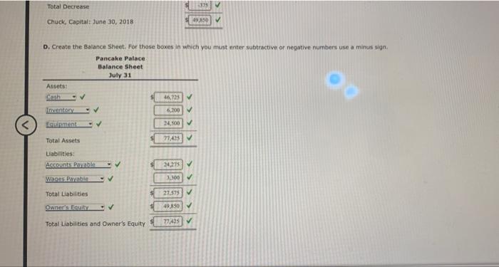 -? -375 ? All work cond Equipment $6,200 Liabilities Accounts Payable $23,500