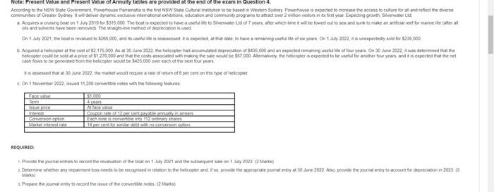  Note: Present Value and Present Vaze of Annuity tables are provided
