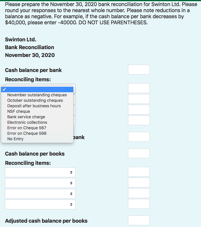 PLEASE SAVE YOUR PROGRESS REGULARLY PLEASE DO NOT INCLUDE $ SIGNS (OR