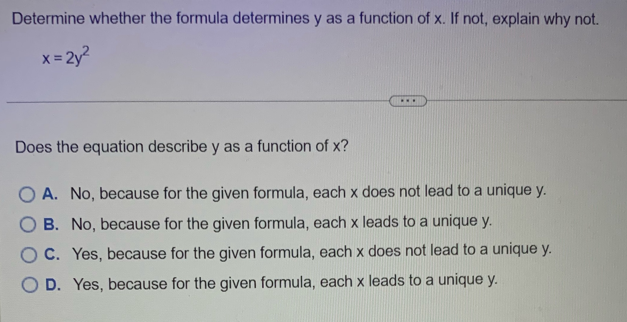 Hello can you please help me answer this assignment. Determine whether the