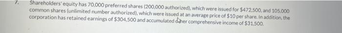 cash $157,500; accounts receivable $178,500, less $10,500 allowance for doubtful accounts; inventory