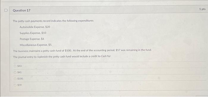 count indicates that $984 is in the cash drawer. What is the