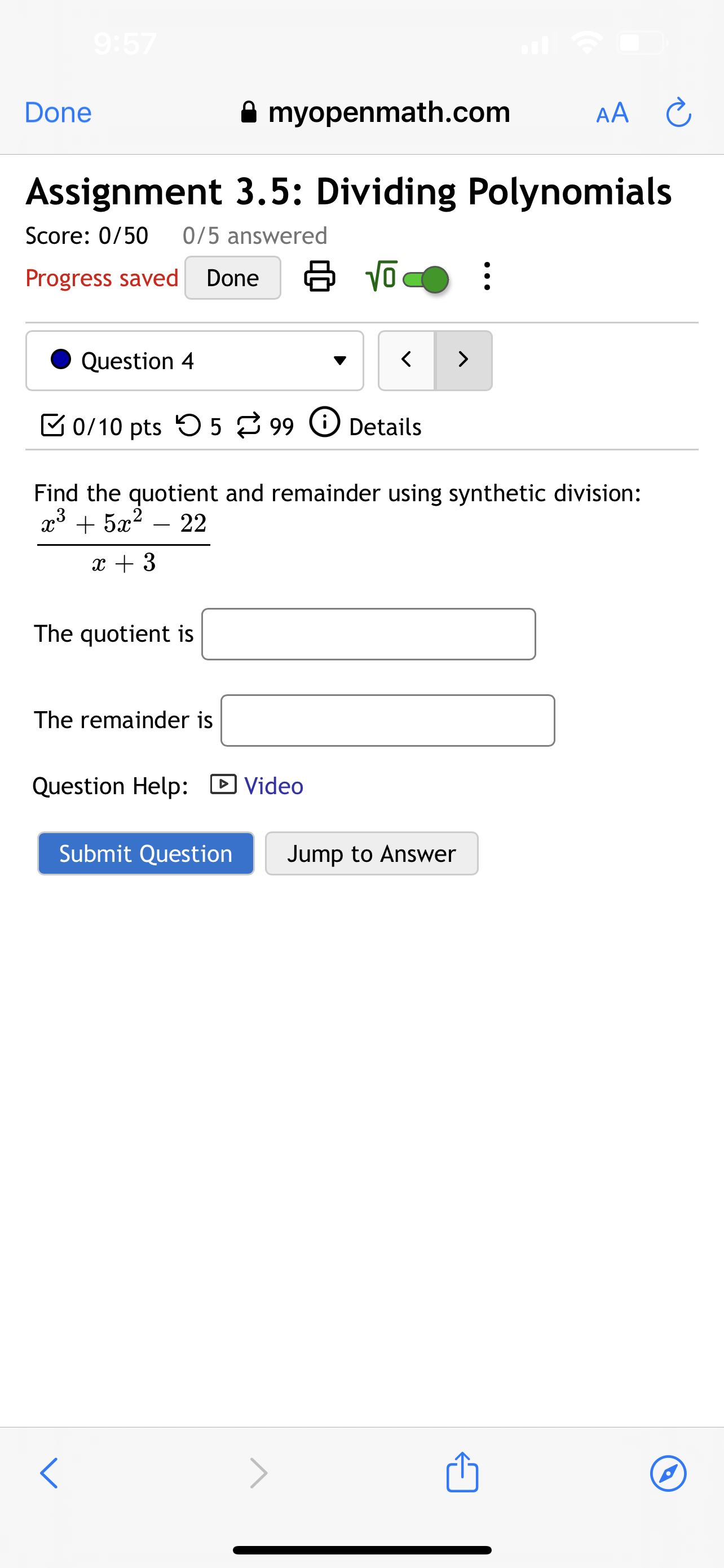 is Question Help: DVideo 1 D Video 2 Submit Question Jump to