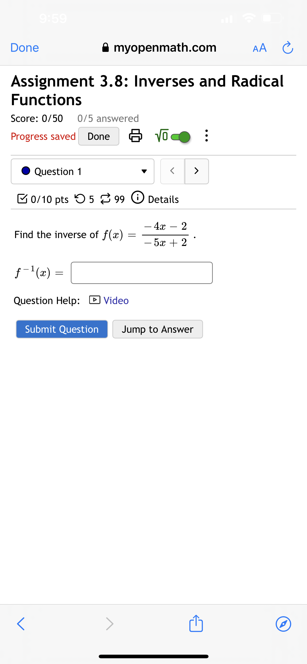 + 4x - 8. Find f -(a). f-(20 ) = , for