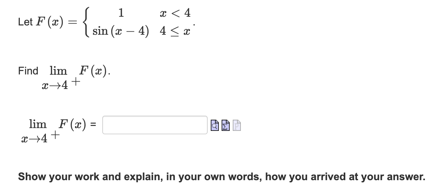 Show your work and explain, in your own words, how you arrived