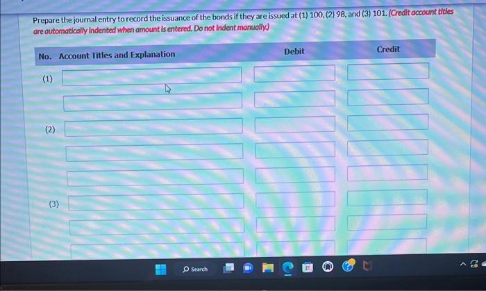 to record the redemption of the bonds at maturity, assuming the bonds