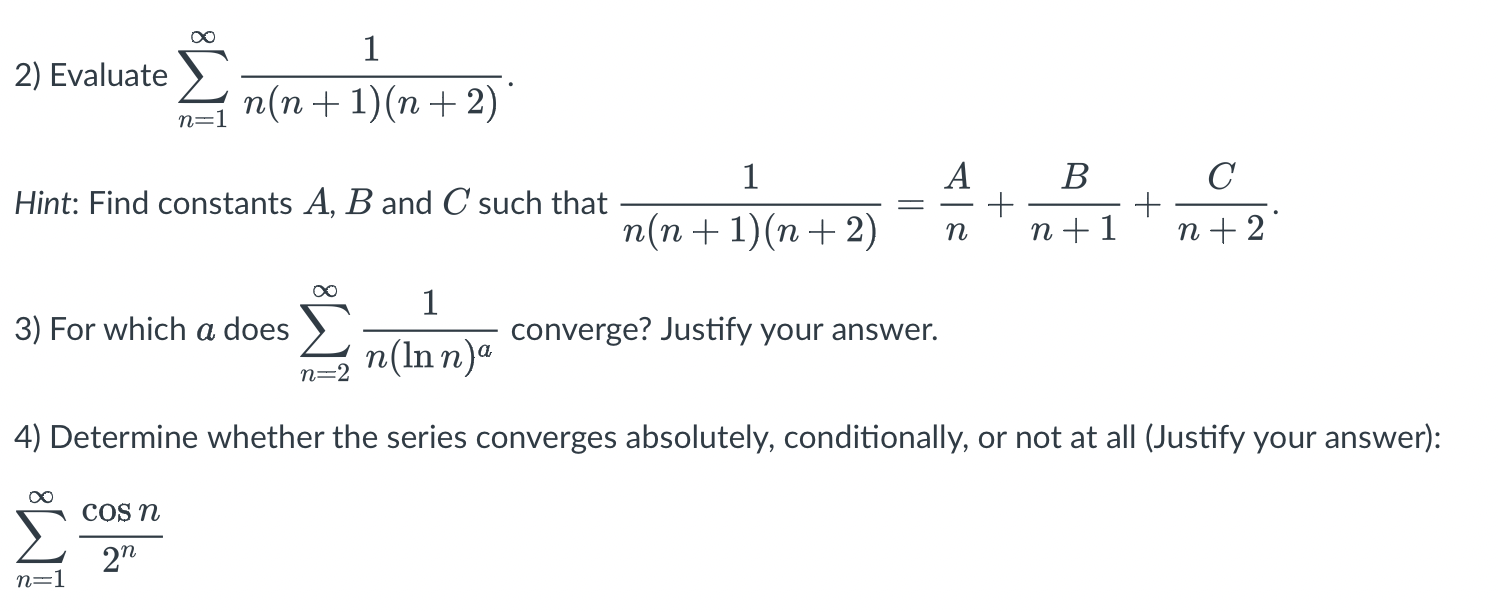 Hint: Find constants A, B and C such that = + +