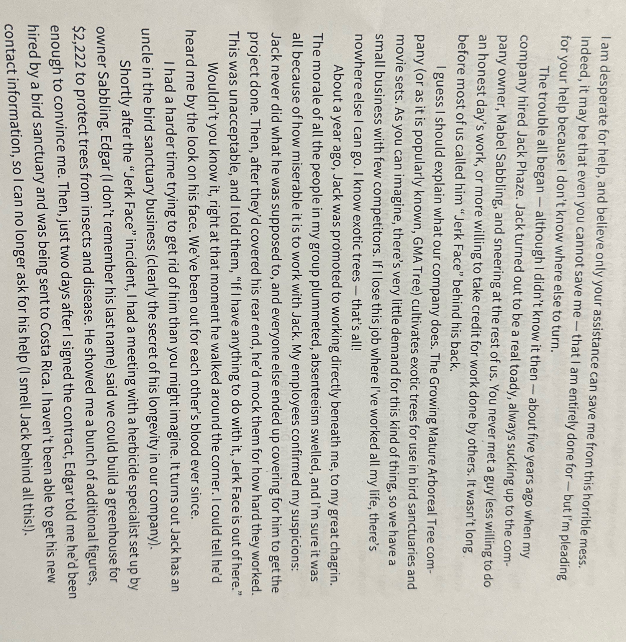 Write an response based on this latter. About 400-500 words response latter