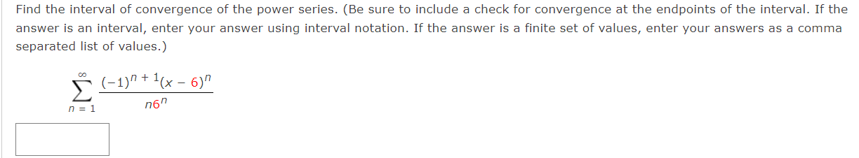 finite set of values, enter your answers as a comma separated list