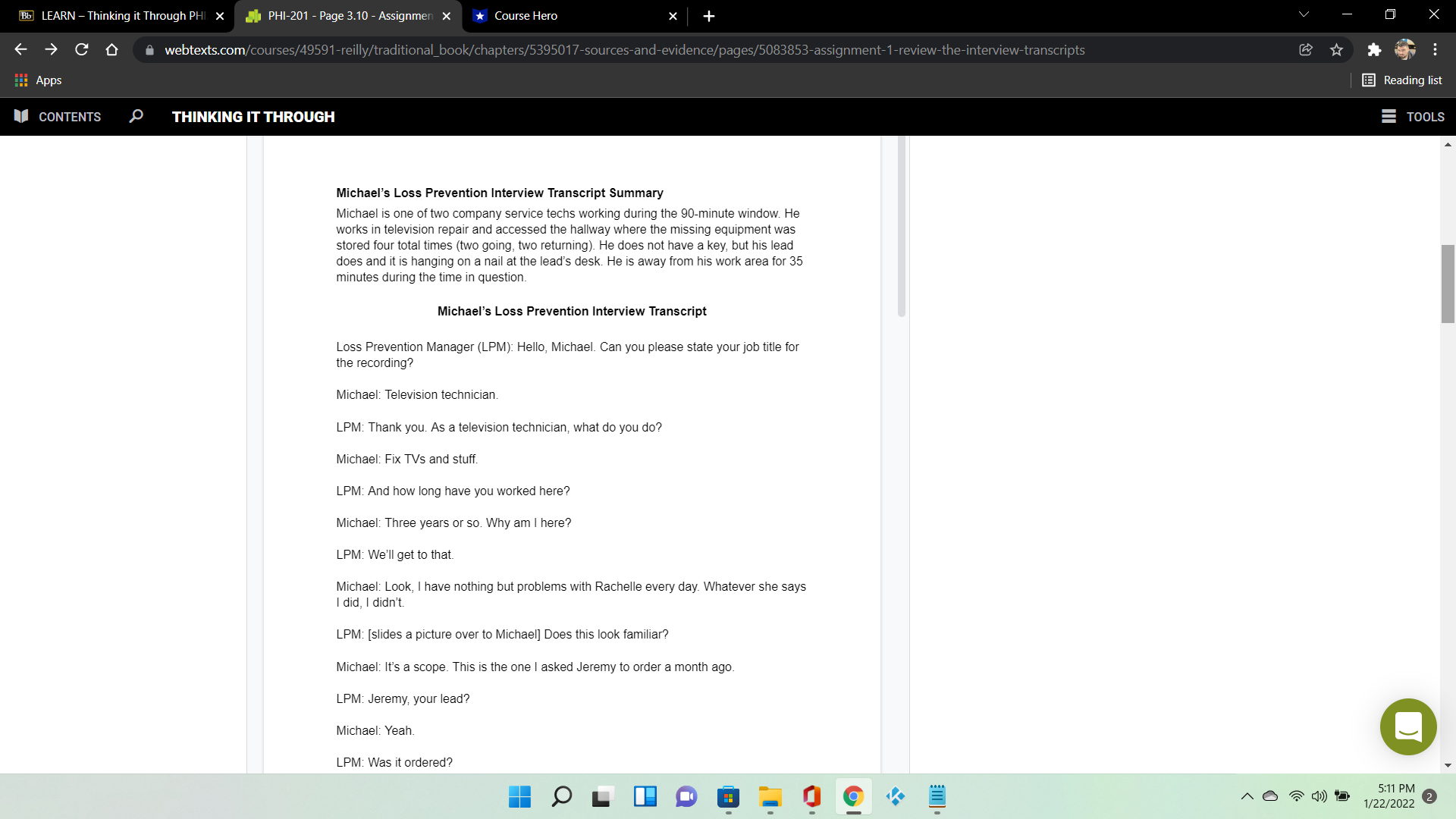 He does not have a key, but his lead does and it