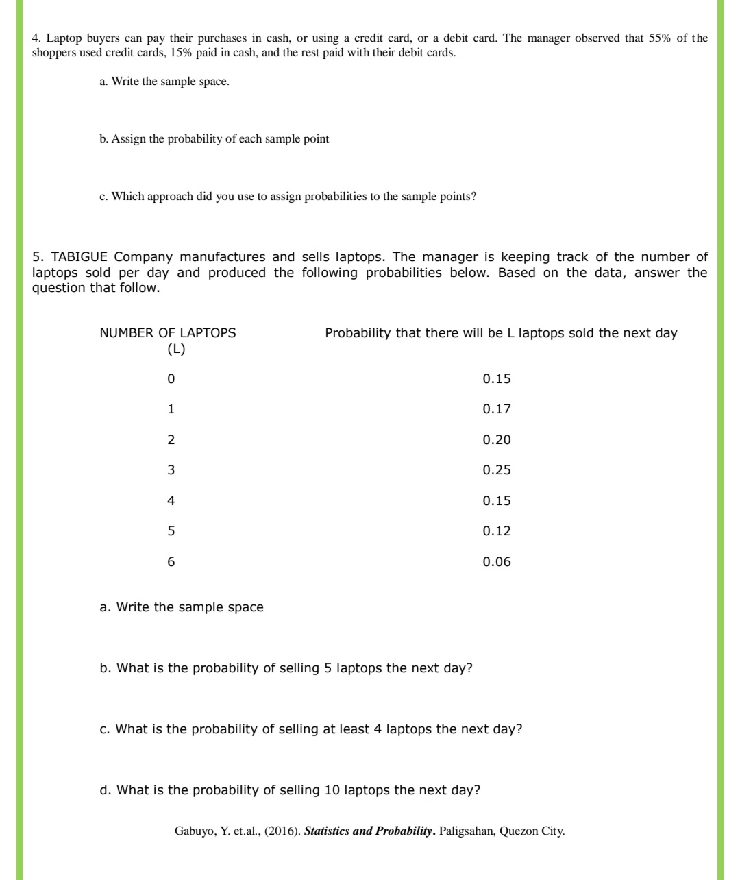 Let's Develop Get a coin and do the coins toss experiment. Record