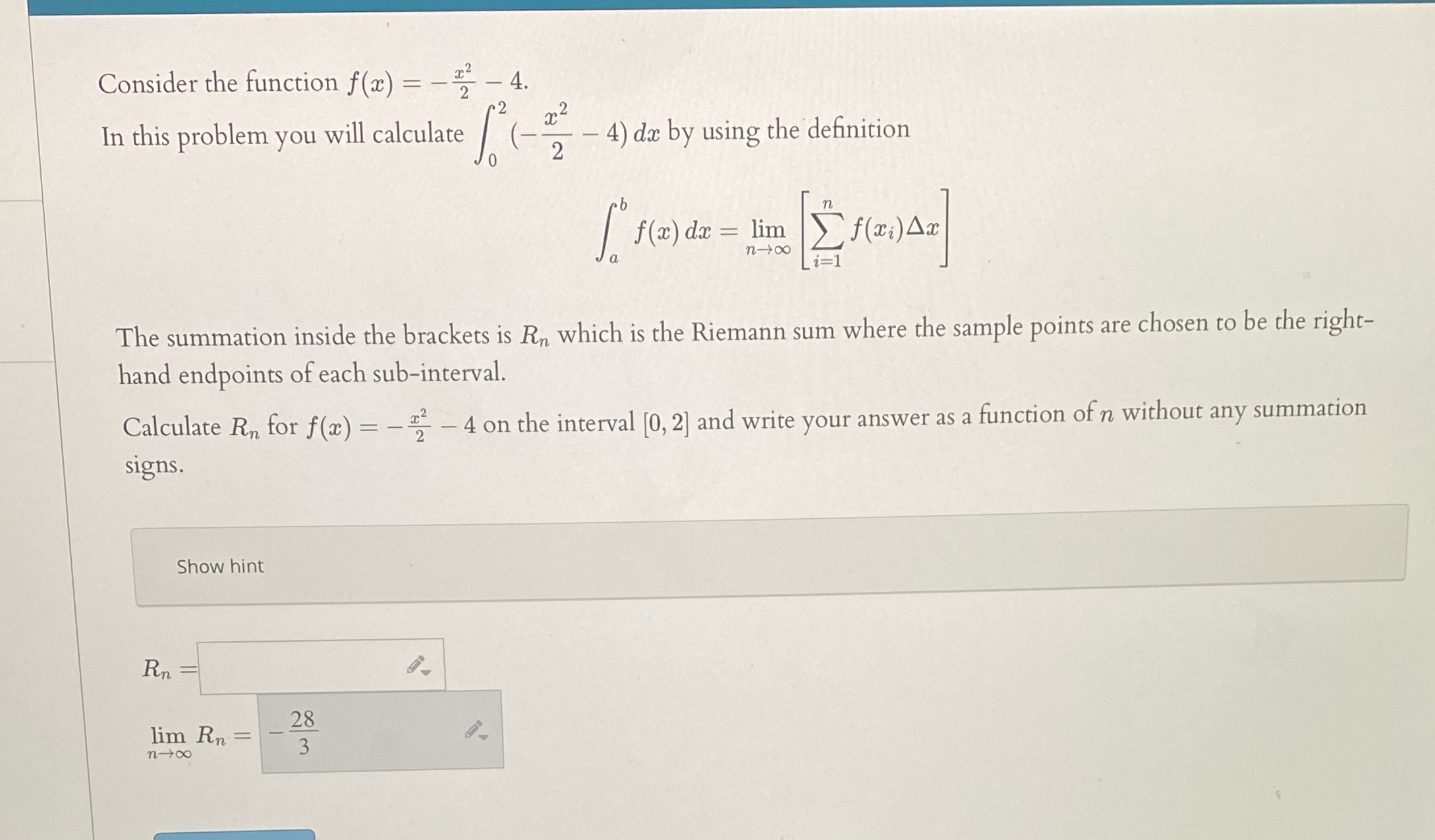  Consider the function f(ac) = - 2 4. In this problem