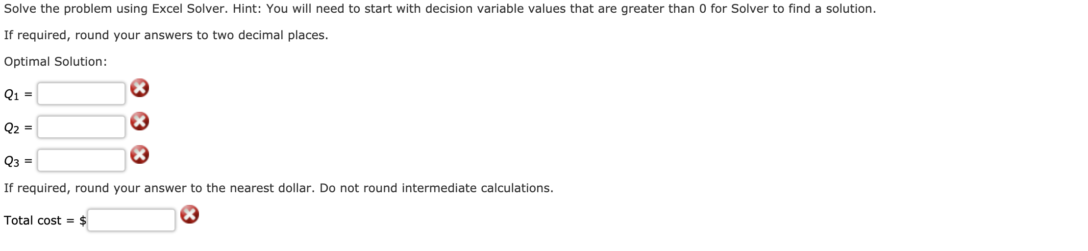 for controlling inventory and satisfying demand. Costs included in the model are