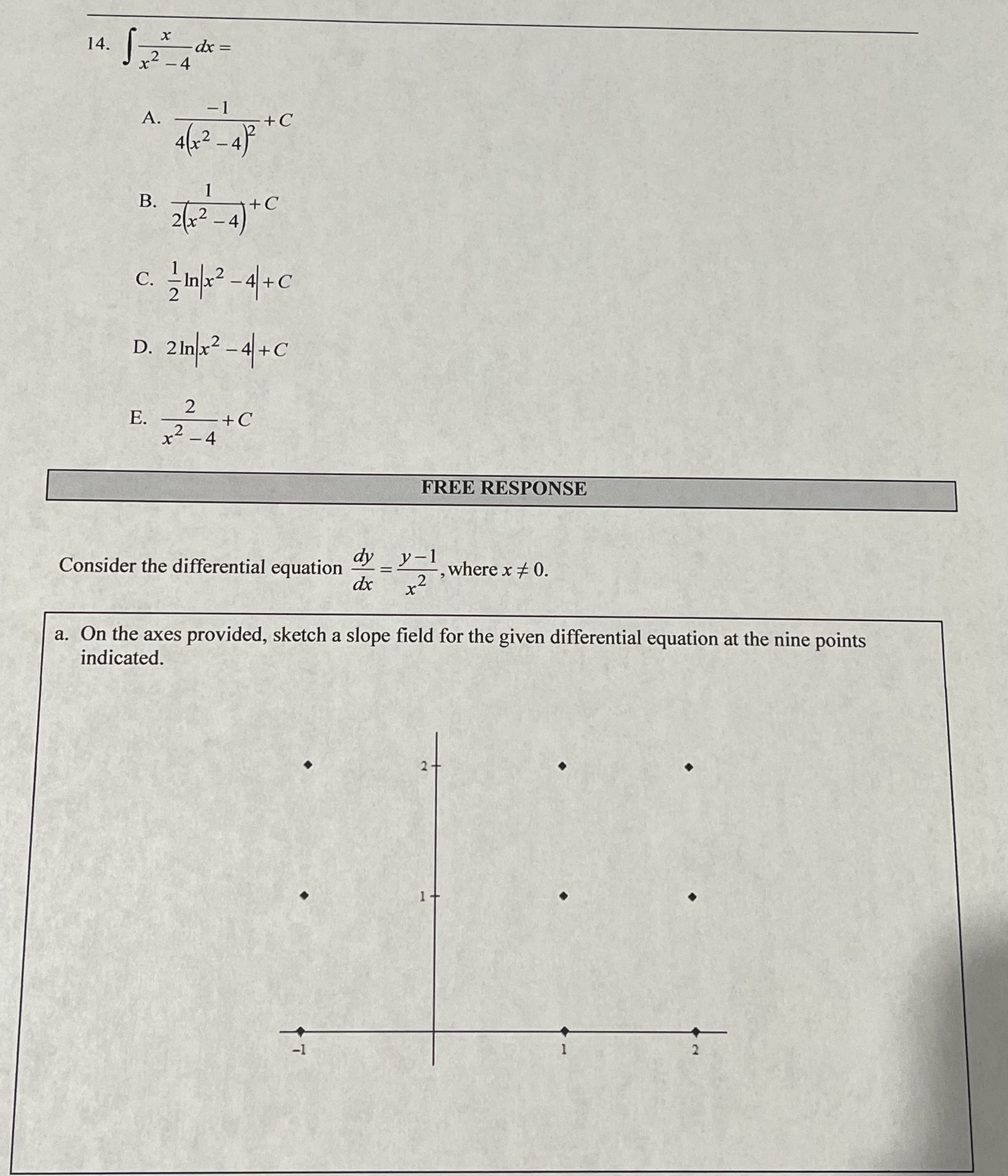 and FRQ. I am not turning this assignment in for a grade,