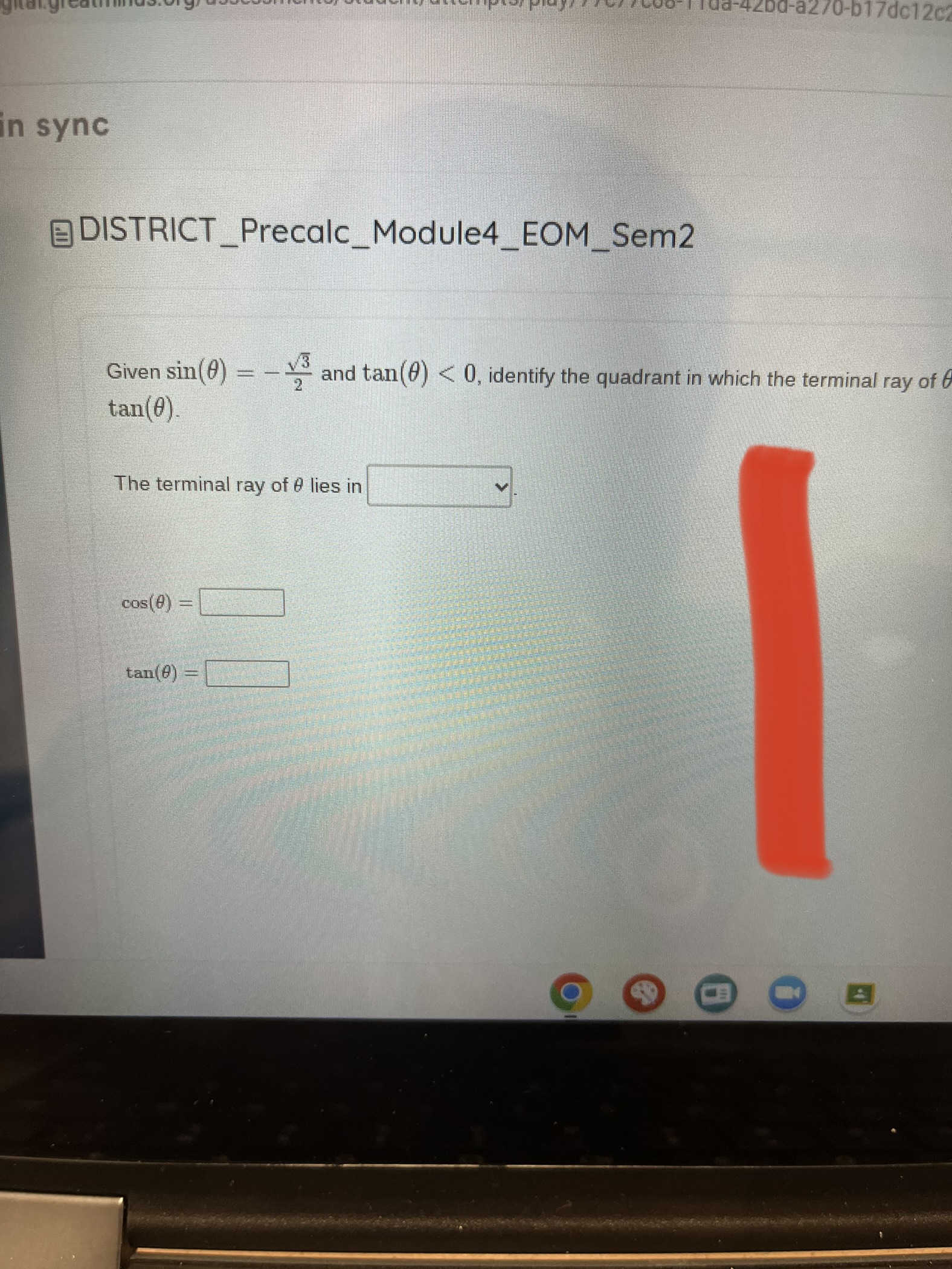 DISTRICT_Precalc_Module4_EOM_Sem2 For parts a and b, if there is more than one