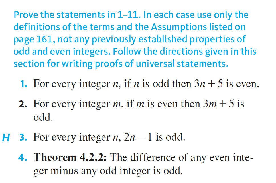 2. For every integer m, if m is even then 3171 +