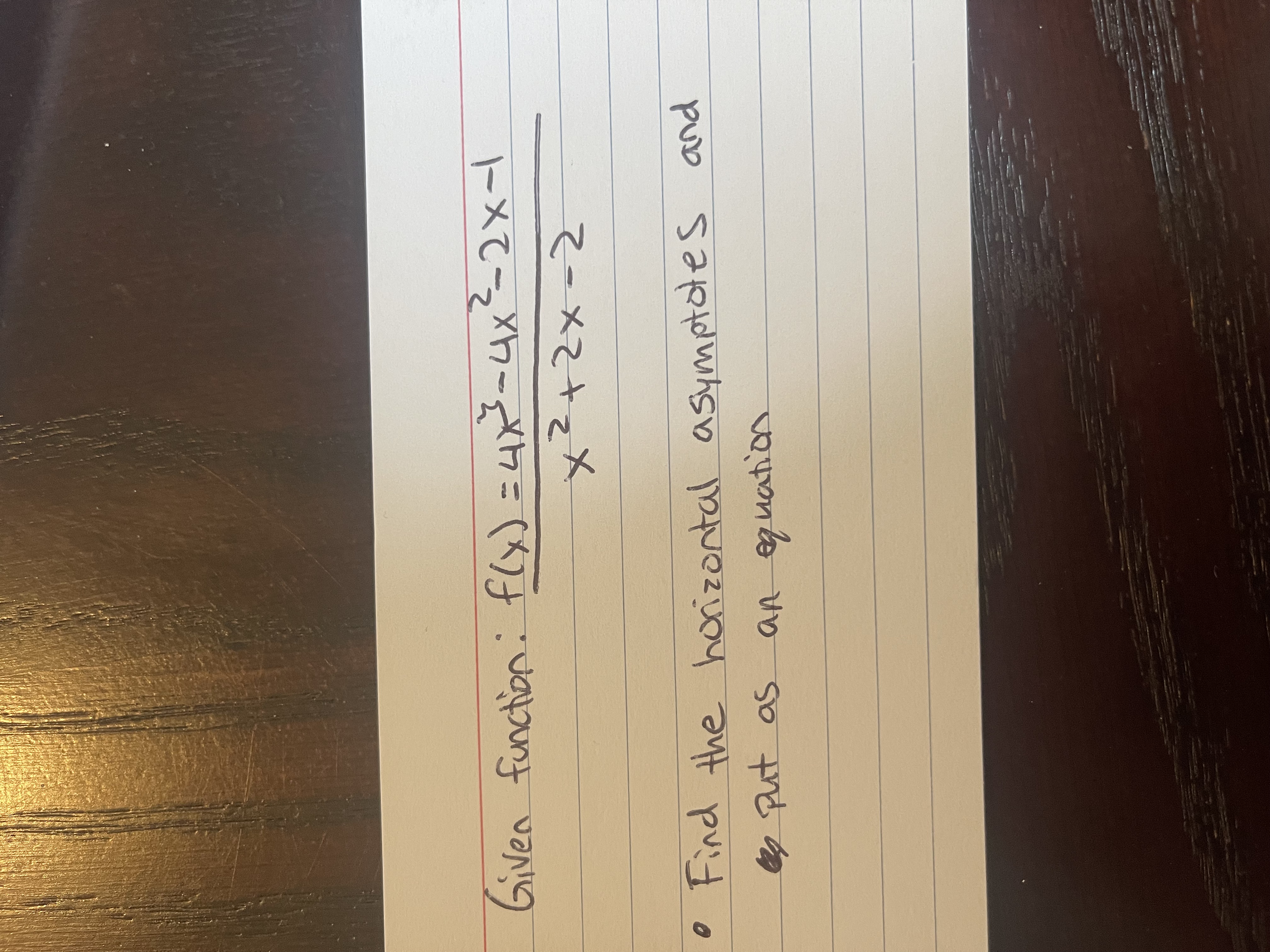  Given function: f(x ) = 4x3-4x2- 2x-1 * 2 + 2
