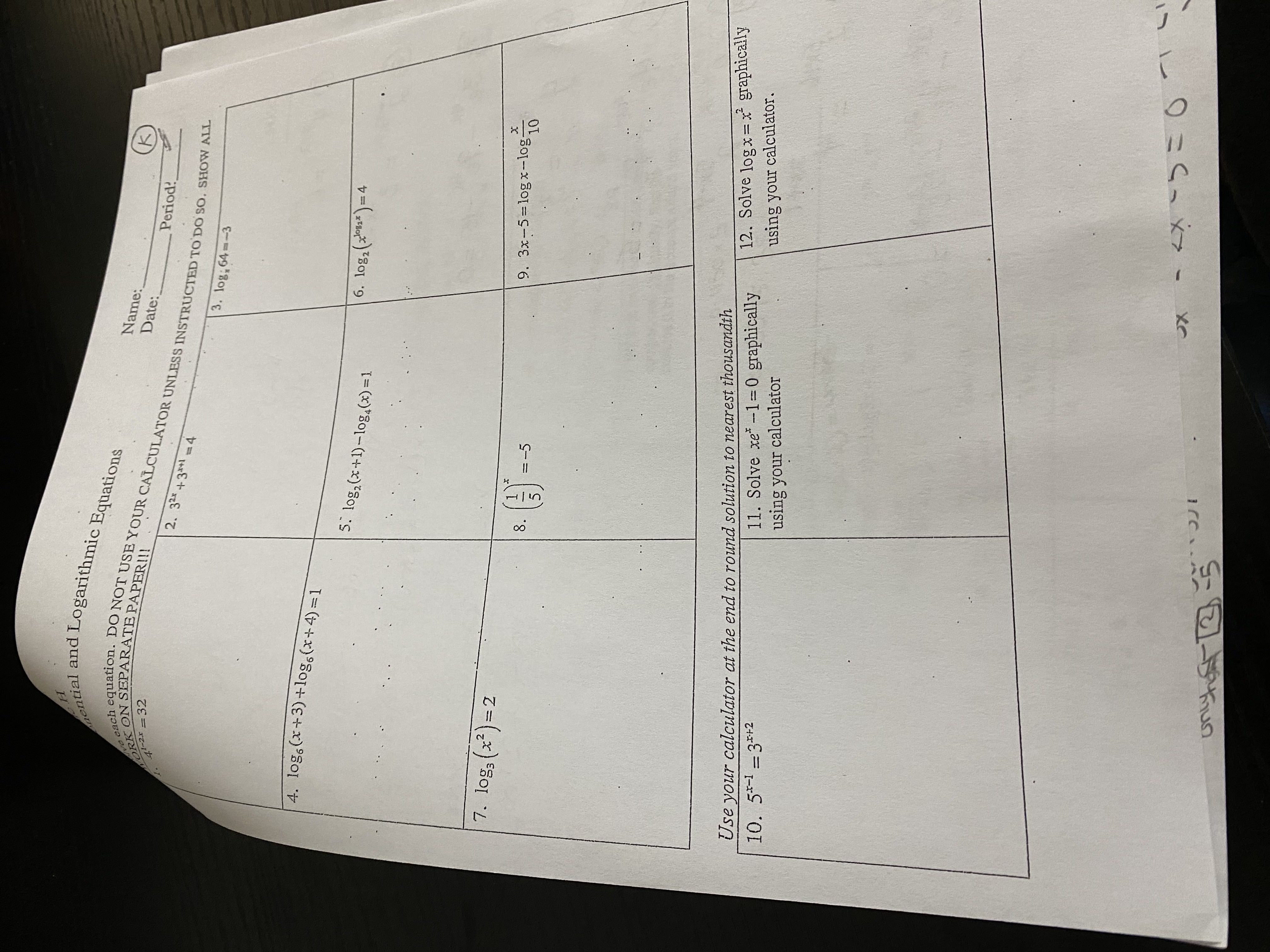 or multiple of loganthms: 5. Evaluate log, 13 using the change of