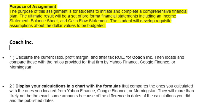 Purpose ot Assignment The purpose ot this assignment is tor students to