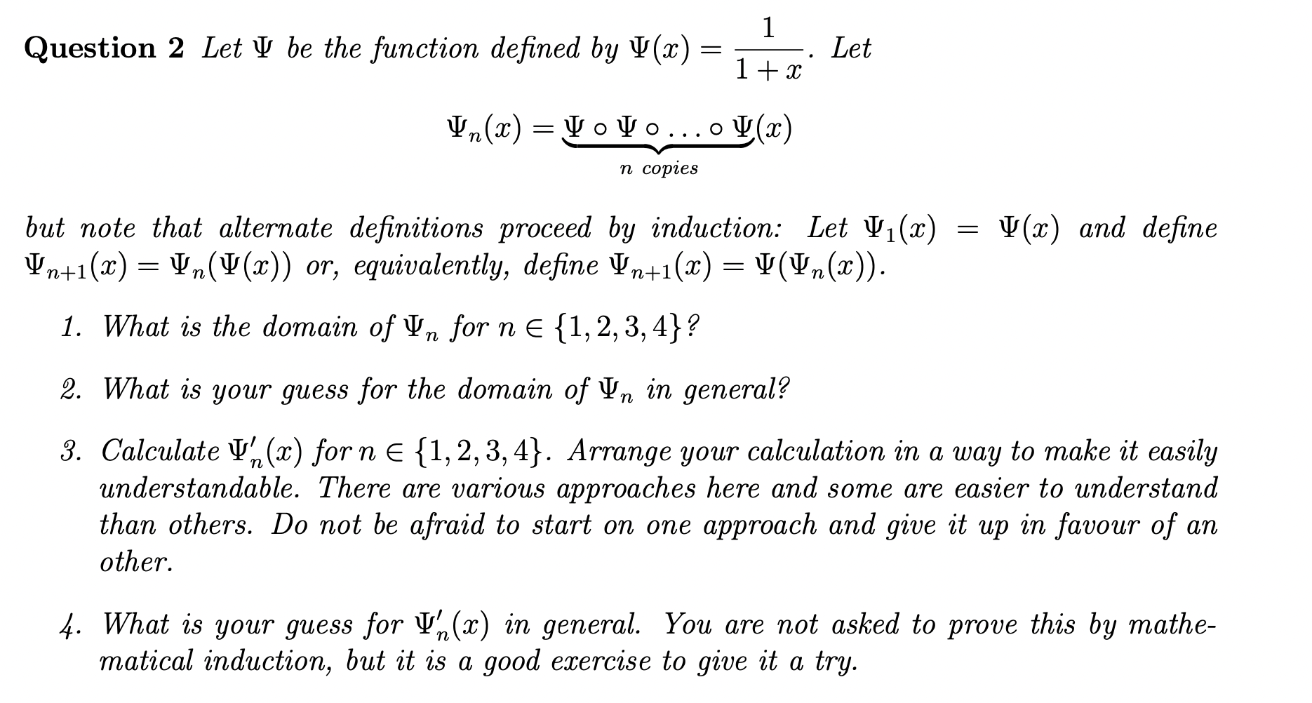 1 + x Let In(x) = Volo . .. . V(x) n